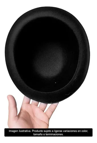 Gorro Caporal Sombrero Fiestas Patria Y Danzas Tradicionales Negro Estandar Lisa