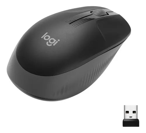 Mouse Inalambrico Logitech M190 Gris Full Size Gris Marengo