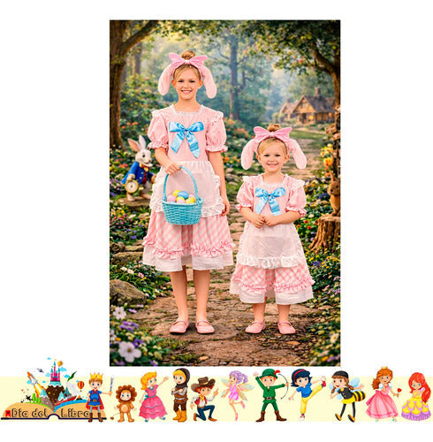 Trajes Disfraces Cuentos Infantiles Dia Del Libro Halloween Conejito Rosado