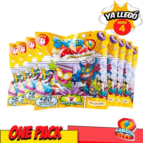 10 Sobres Onepack Superzings Serie 4 Original Coleccionables