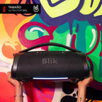 Parlante Bluetooth Portátil Blik Bass400 160w Ipx7 Color Negro