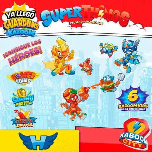 Superthings Guardians Of Kazoom 6 Kid +6 Superthing +6 Accs