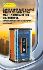 Cargador Portatil Bateria Power Bank Master G 20000mah 22.5w Negro