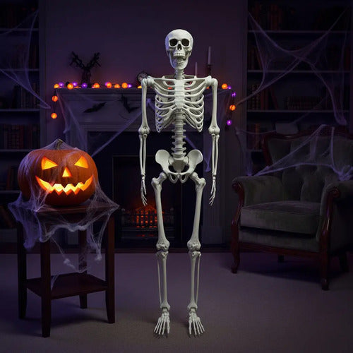 Esqueleto Decorativo Accesorio Adorno Fiesta Halloween 153cm