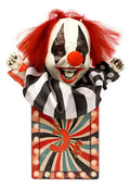 Payaso Satanico Saltarin Decoracion Terror Halloween 28 Cm