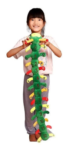 Peluche Oruga Requetepatitas Números Y Letras 87cm Bebés