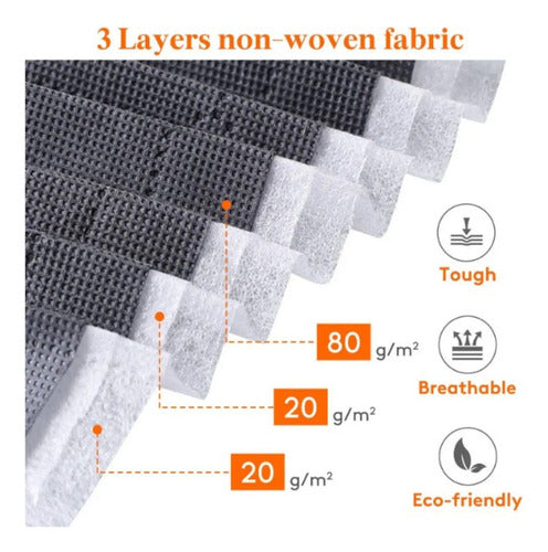 Organizador De Bolsas De Almacenamiento De Ropa Pack 6uds Gris