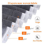 Organizador De Bolsas De Almacenamiento De Ropa Pack 6uds Gris