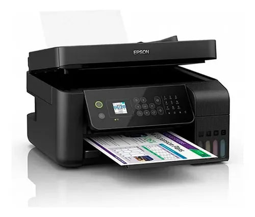 Impresora Multifunción A Color Epson Ecotank L5590 Adf Con Wifi Negro