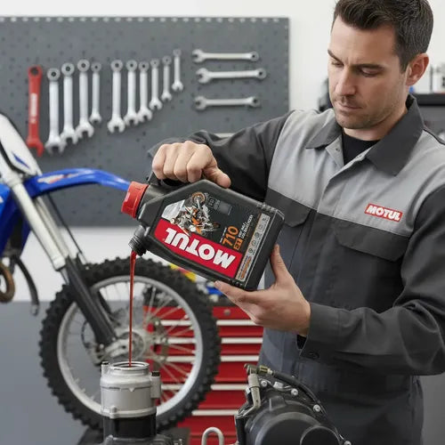 Aceite Motul 710 2t Semi Sintetico 1l