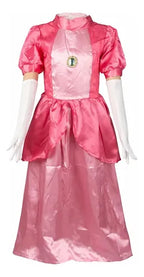 Disfraz Vestido Princesa Peach Día Del Libro Cuento Infantil Peach