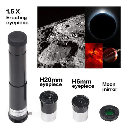 Telescopio Monocular Astronómico Niños Aprendiz Zoom 60x Metalico
