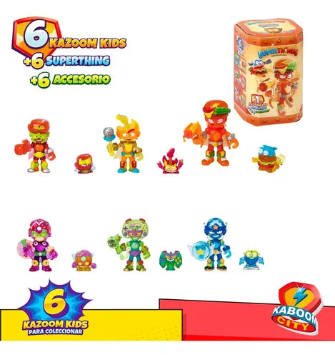 Superthings Guardians Of Kazoom 6 Kid +6 Superthing +6 Accs