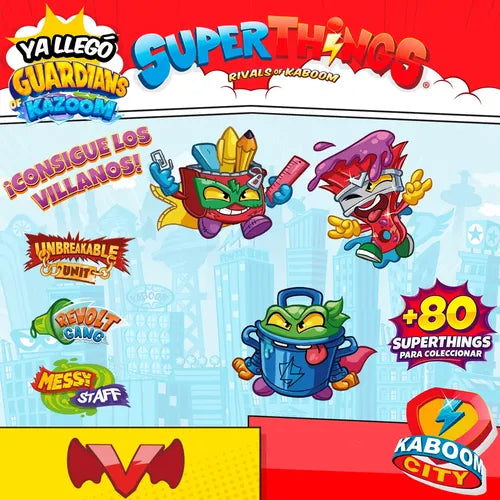 5 Sobres Two Pack Superthings Serie 9 Guardians Of  Kazoom