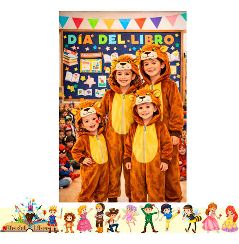 Trajes Disfraces Cuentos Infantiles Dia Del Libro Halloween Leon 7-9