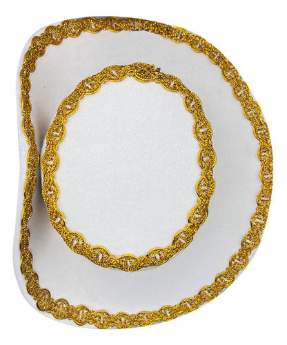 Gorro Caporal Sombrero Fiestas Patrias Danzas Tradicionales Blanco Estándar Ajustable