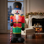 Muñeco Led Inflable Soldadito Plomo Decoracion Navidad 240cm Rojo