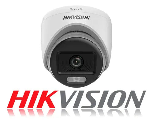 Camara De Seguridad Analoga Domo Hikvision Colorvu 2mp 2.8mm Blanco