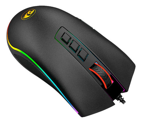 Mouse Gamer Redragon Cobra 10.000dpi 8 Botones Programables Negro