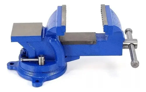 Prensa Tornillo De Banco Mecánico 5 Pulgadas Ajuste Rapido Azul