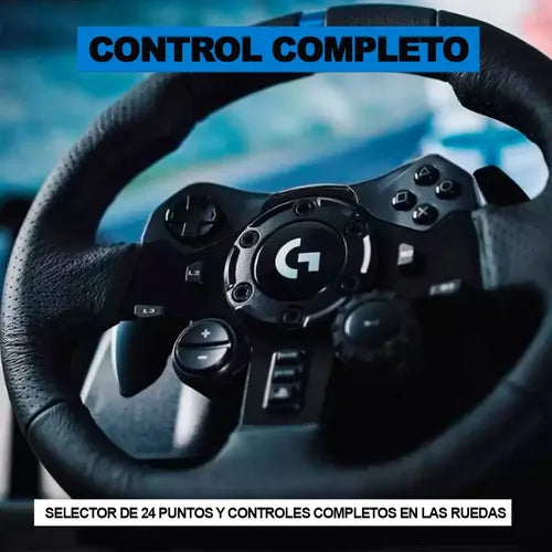 Volante De Carreras Pedales Logitech G923 Playstation 4 Ps5 Negro