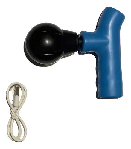 Masajeador Mini Pistola Martillo Relajante Muscular Azul