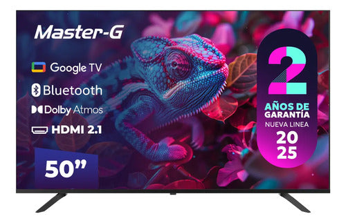 Smart Tv Master-g Led 50 Google Tv 4k Uhd Bluetooth Mgg50ufkg 2025