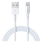 Cable Lightning A Usb-a Master-g Carga Rapida Power 2.1a 1m Blanco