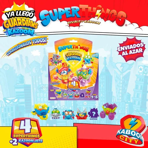 Superthings Guardians Of Kazoom Blister 4 Coleccionables