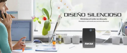 Ups Interactiva Forza Nt-752c 750va/375w 220v 4 Salidas Led Negro