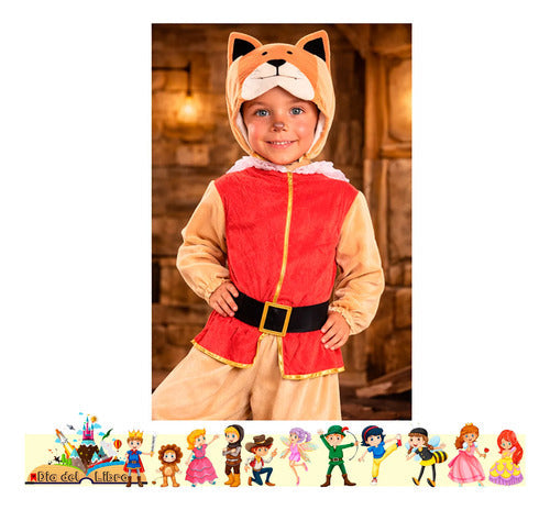 Trajes Disfraces Cuentos Infantiles Dia Del Libro Halloween Gato Con Botas 10-12