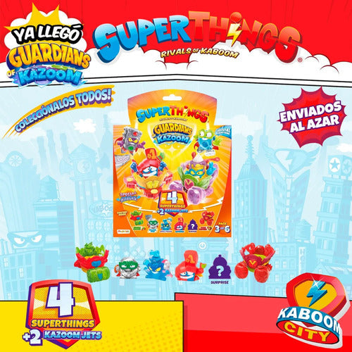 Superthings Guardians Of Kazoom Blister 4 Coleccionables