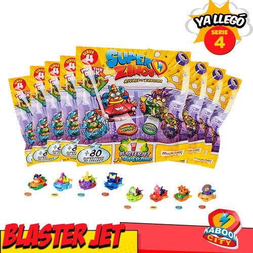 10 Sobres Blasterjet Superzings Serie 4 Original Coleccion