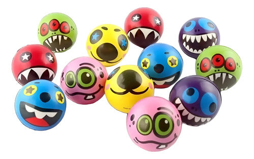 X12 Pelotas Antiestrés Terapia Pelota Espuma Diseño Monstruo