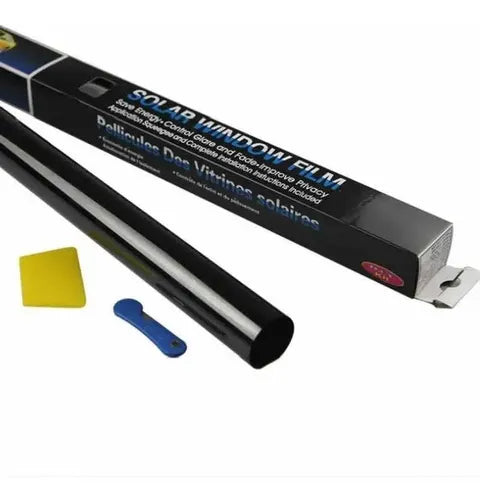 Papel Polarizado 20% Vlt 50x300cm + Cortante + Planchador Negro