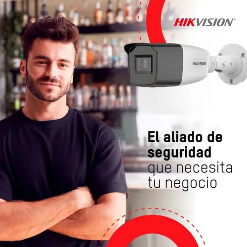 Camara Analoga Bala Hikvision 2mp Lente Varifocal Ir40m Ip67 Blanco