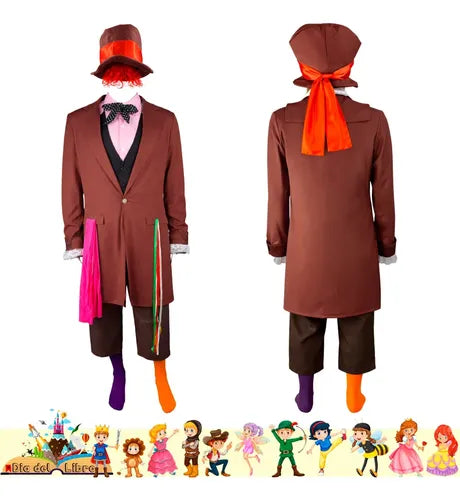 Disfraz Sombrerero Cuento Infantiles Dia Del Libro Halloween Colorido