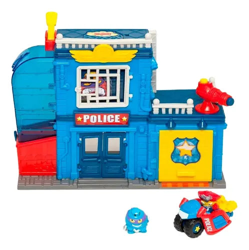 Superzings Estacion De Policia Vehiculo + 2 Figuras Original