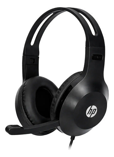 Audifonos Alambrico Hp Dhh-1601 Estereo Jack 3.5mm Microfono Negro