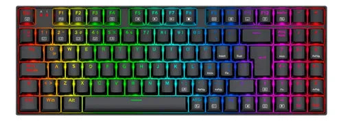 Teclado Mecanico Gamer Redragon Ziggs K669 Rgb Red Compacto Negro Español España