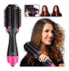 Cepillo Alisador Secador One Step Ion Modelo Nv-7211 Rosa