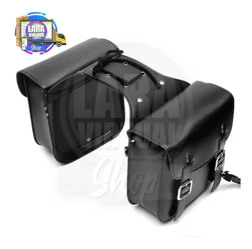 Alforjas Para Moto Top Case 2 Unidades Estilo Shopper Negro