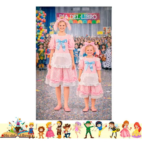 Trajes Disfraces Cuentos Infantiles Dia Del Libro Halloween Conejito Rosado