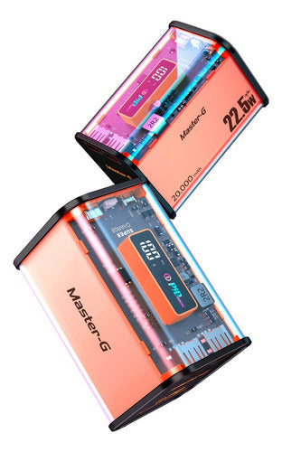 Cargador Portatil Bateria Power Bank Master G 20000mah 22.5w Negro