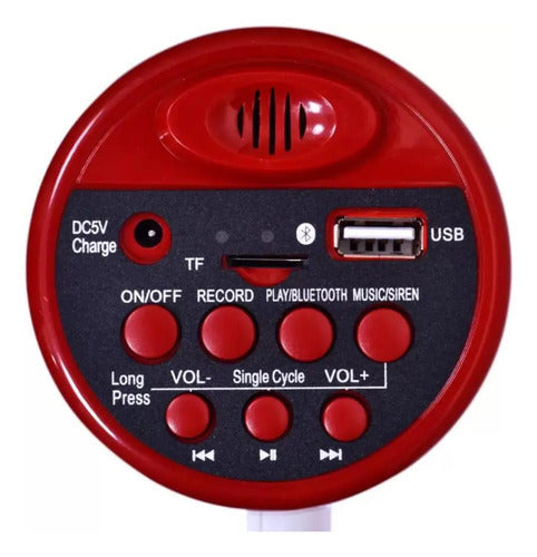 Megafono Altavoz 619u Bluetooth 50 Watts Portatil Recargable