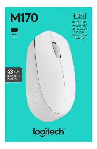 Mouse Inalambrico Logitech M170 Optico 1000dpi Banda 2.4ghz Blanco