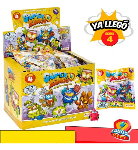 Superzings Serie 4 Original 25 Sobres Onepack Coleccionables
