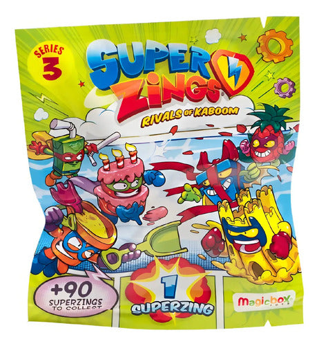 Super Zings Serie 3 Pack 10 Sobres 1 Figura Por Sobre