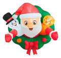 Inflable Deco Puerta Led 80cm Adorno Viejo Pascuero Navidad Verde