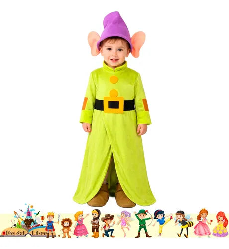 Disfraz Traje Enano Cuento Infantil Dia Del Libro Halloween Verde